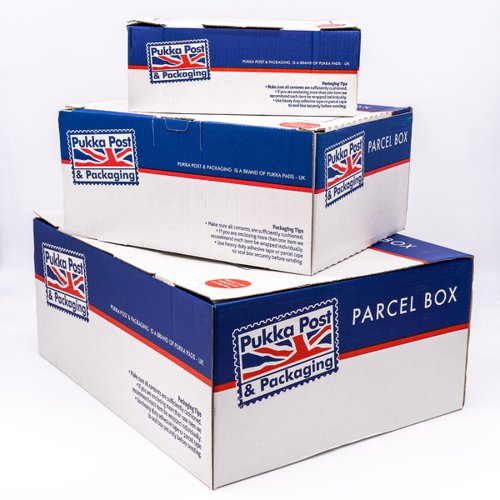 Pukka Post & Packaging Medium Postal Box W350xD160xH250mm (each) - 8251-PCK 61088PK