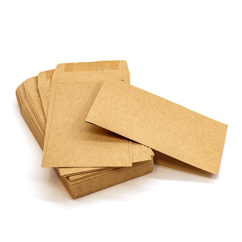 Pukka Post & Packaging Money Envelopes Manilla Gummed 80gsm 100mmx62mm (Pack 50) - 7449-ENV  61116PK