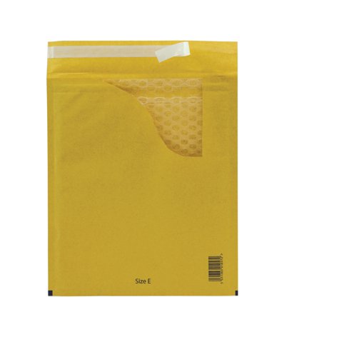 Pukka Post & Packaging Bubble Lined Envelopes Gold Peel and Seal Size E 240mmx275mm (Pack 10) - 7064-ENV(10)