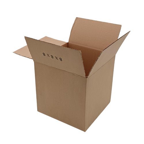 Single Wall Cardboard Cartons 203x203x203mm Brown (Pack 25) - 51SW004