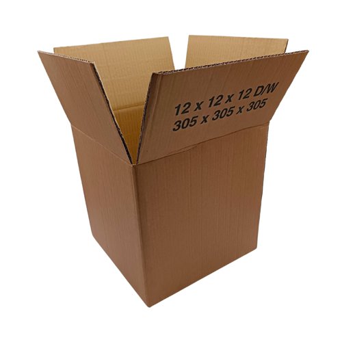 Double Wall Cardboard Cartons 305x305x305mm Brown (Pack 15) - 51DW001