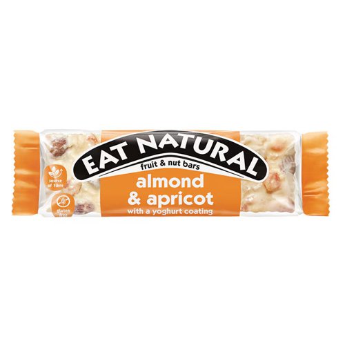 Eat Natural Almond Apricot & Yoghurt Fruit & Nut Gluten Free Bar 40g (Pack 12 x 40g) - 0401377