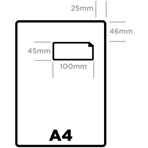 Purely Everyday A4 Single Integrated Label S6 One Integral Hotmelt Label 100 x 45mm White (Pack 1000)