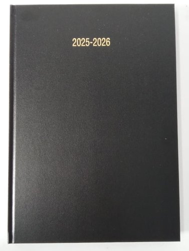 ValueX Academic Mid Year A5 Day To Page Diary 2025/2026 Black - A51E Black