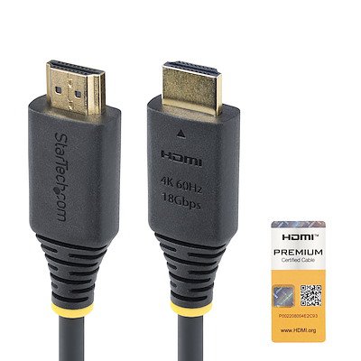 StarTech.com 1.6ft Premium Certified 4K 60Hz HDMI Cable