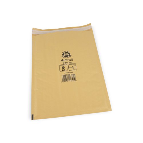 Jiffy Airkraft Mailers 3 Gold Int 220x320mm Ext 250x335mm Box 100