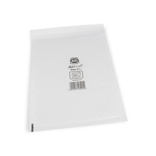 Jiffy Airkraft Mailers 4 White Int 240x320mm Ext 270x335mm Box 100