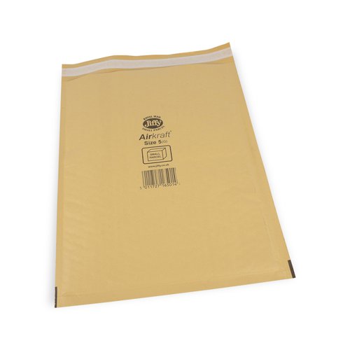 Jiffy Airkraft Mailers 5 Gold Int 260x345mm Ext 290x360mm Box 100