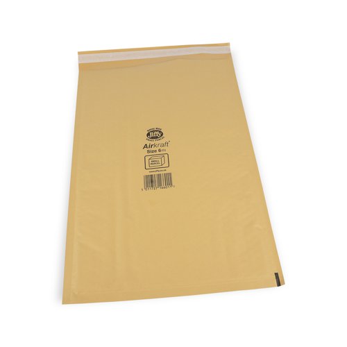 Jiffy Airkraft Mailers 6 Gold Int 290x445mm Ext 320x460mm Box 100