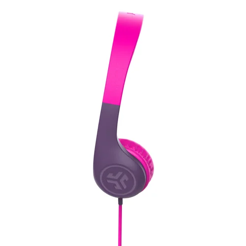 8JL10446940 | JBuddies Pop Wired Kids Headphones ensure safe listening with volume capped at 85 dB, perfect for kids aged 2+. The lightweight, no-pinch design and soft leatherette ear cushions offer all-day comfort. Compatible with any device using a 3.5mm cable and backed by a lifetime warranty, these headphones make listening safe, comfy, and reliable!