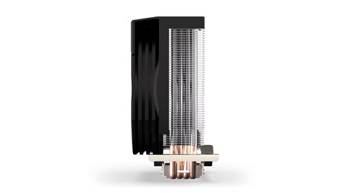 8ENDEY3A004 | The Spartan 5 MAX ARGB is only 14.6 cm tall, but it could easily compete against others in a competition - all thanks to a 120 mm Fluctus 120 PWM ARGB fan. We mounted it on a densely finned heatsink with four heat pipes, so you can squeeze the last drop from the CPU without worrying about it running hot. Simply mount it (the Spartan 5 MAX ARGB works with most sockets, from older ones like AM2 and LGA1156 to AM5 and LGA1851) and you're good to go.