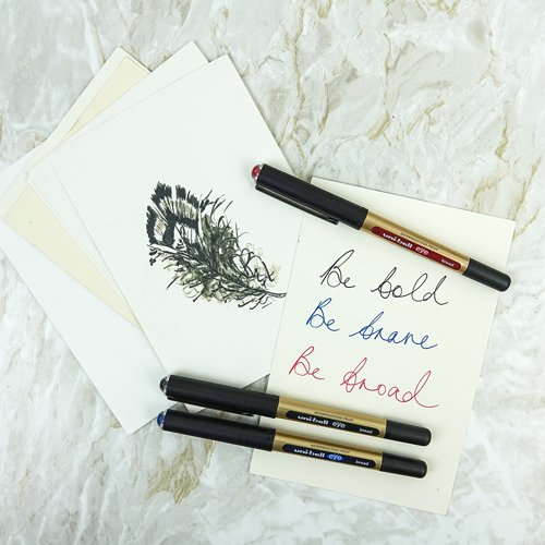 uni-ball Eye Broad UB-150-10E Rollerball Pen 1.0mm Tip Black Eco 70% Recycled Plastic (Pack 12) - 315333000