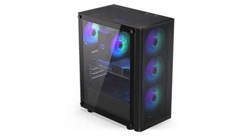 8ENDEY2A014 | If you're looking for a roomy (440x216x373 mm) fortress PC case for your components, the Ventum 200 ARGB is for you. Not only does it keep your components pleasantly cool, but it also looks epic.Among other things, the PC case accommodates a full ATX-size motherboard and 3x 2.5” drives (or 1x 3.5'' and 2x 2.5'' drives). Additionally, you'll able to fit a liquid cooling system with a 360 mm radiator on the front panel and a 240 mm radiator on the top. There's also room for 7 fans - including 4 Stratus 120 PWM ARGB fans you get for a good start - with the PWM splitter you can control them from a single motherboard connector.