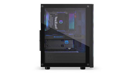 8ENDEY2A014 | If you're looking for a roomy (440x216x373 mm) fortress PC case for your components, the Ventum 200 ARGB is for you. Not only does it keep your components pleasantly cool, but it also looks epic.Among other things, the PC case accommodates a full ATX-size motherboard and 3x 2.5” drives (or 1x 3.5'' and 2x 2.5'' drives). Additionally, you'll able to fit a liquid cooling system with a 360 mm radiator on the front panel and a 240 mm radiator on the top. There's also room for 7 fans - including 4 Stratus 120 PWM ARGB fans you get for a good start - with the PWM splitter you can control them from a single motherboard connector.