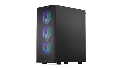 8ENDEY2A014 | If you're looking for a roomy (440x216x373 mm) fortress PC case for your components, the Ventum 200 ARGB is for you. Not only does it keep your components pleasantly cool, but it also looks epic.Among other things, the PC case accommodates a full ATX-size motherboard and 3x 2.5” drives (or 1x 3.5'' and 2x 2.5'' drives). Additionally, you'll able to fit a liquid cooling system with a 360 mm radiator on the front panel and a 240 mm radiator on the top. There's also room for 7 fans - including 4 Stratus 120 PWM ARGB fans you get for a good start - with the PWM splitter you can control them from a single motherboard connector.