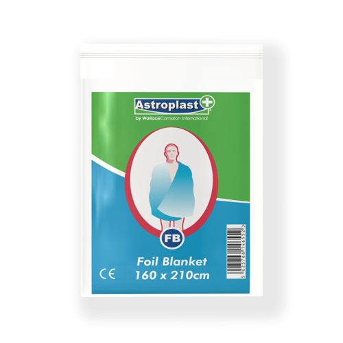 Astroplast Emergency Foil Blanket 160cm x 210cm (Pack 6) - 4803024