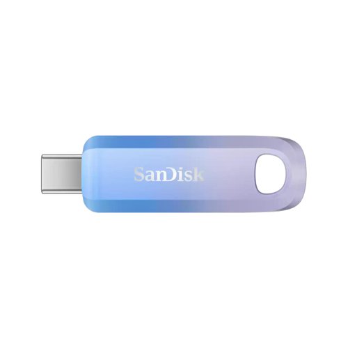 SanDisk Creator 512GB USB-C Capless Blue Lilac Flash Drive