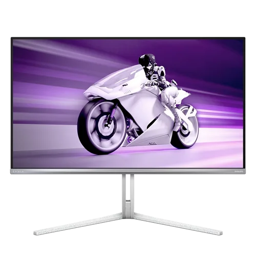 Philips Evnia 8000 31.5 Inch 3840 x 2160 Pixels 4K Ultra HD QD-OLED FreeSync Premium Pro HDMI DisplayPort USB-A USB-C White Monitor