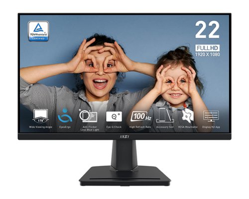MSI PRO MP225V 21.45 Inch 1920 x 1080 Pixels Full HD VA Panel HDMI VGA Monitor