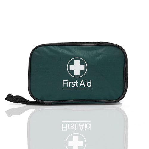 Blue Dot BS 8599-1 (2019) Personal Use First-Aid Kit In Green Zipped Bag - P1