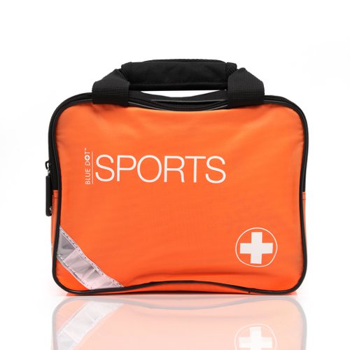 Blue Dot Medium Sports First Aid Kit in an Orange Bag - 300002PS