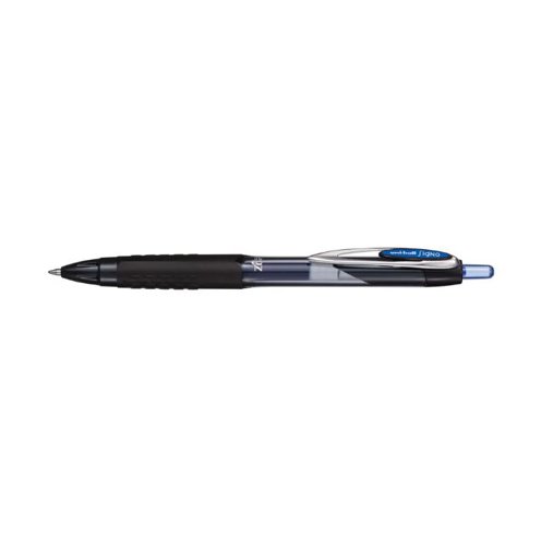 uni-ball Signo 207 UMN-207E Retractable Gel Rollerball Pen 0.7mm Tip 0.4mm Line Blue (Pack 12) - 308676000