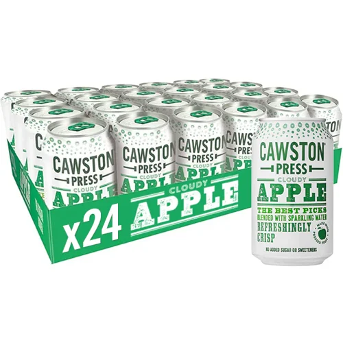 Cawston Press Sparkling Cloudy Apple Can 24 x 330ml - CANS101