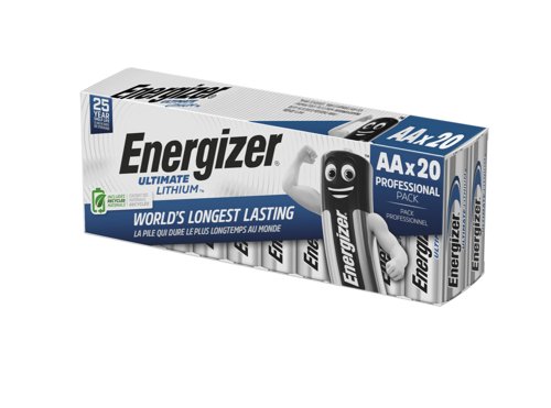 Energizer Lithium AA Battery (Pack 20) - 454727