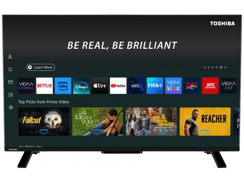 Toshiba UV2F 43 Inch 3840 x 2160 Pixels 4K Ultra HD Bluetooth HDMI USB Vidaa Smart TV