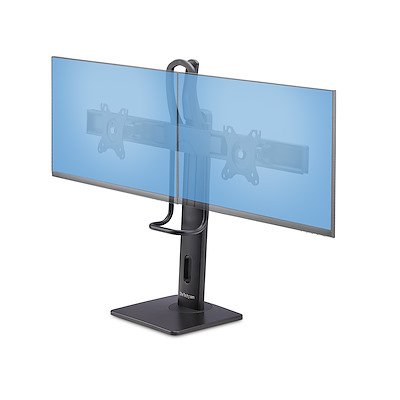 StarTech.com 27 Inch Crossbar Dual Monitor Desk Stand for Double 27 Inch Screens