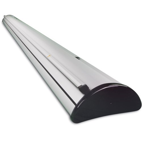 673635 | Our poster display stands use a tensioned mechanism, which allows the roller-banner to smoothly retract when needed. Our range includes pop up displays, so your banner can stand freely. It is also fitted with either a snap clip or adhesive rail fixing system, making it simple to set up.Made mostly from aluminium shells with metal and plastic parts, our display stands are lightweight. They also come with a carry case, so you can easily fold your banner away and transport it up and down the country to promote your brand.