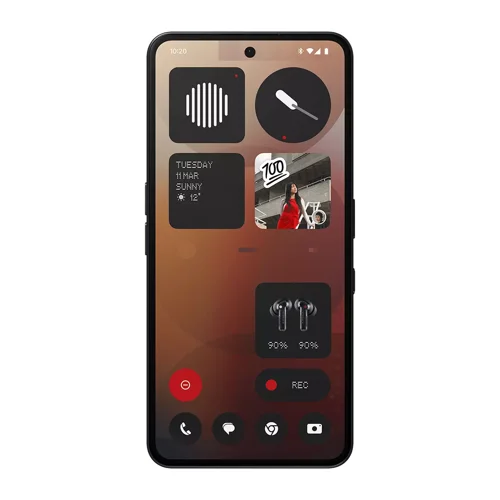 Nothing Phone (3a) 6.77 Inch 5G Qualcomm Snapdragon 7s Gen 3 8GB RAM 128GB Storage Android 15 Black Mobile Phone