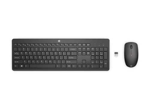 HP 235 Black Wireless Keyboard and Mouse Set