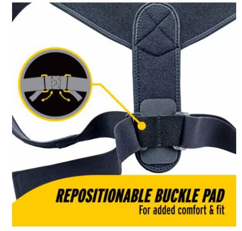 Futuro Posture Corrector Adjustable 71.1-121.9cm Black 46832EU2