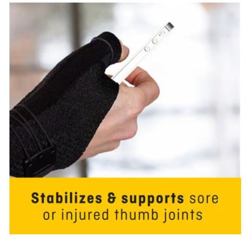 Futuro Deluxe Thumb Stabilizer Small-Medium 12.7-16.5cm Black 45843SPEI