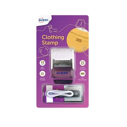 Avery Customisable Clothing Stamp Black  - CSTAMP