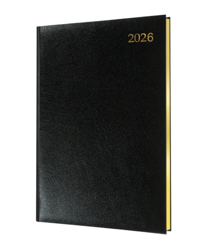 Collins QB7 Desk Diary A4 Week to View Appointment 2026 Black QB7.99-26 - 822140