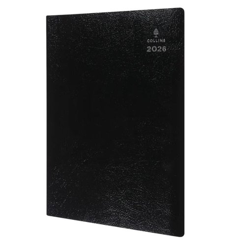 Collins Leadership Desk Diary A4 Week to View Appointments 2026 Black CP6740-26 - 822164