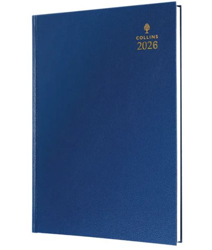 Collins 35 Desk Diary A5 Week to View 2026 Blue 35.60-26 - 823310