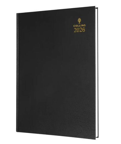Collins 35 Desk Diary A5 Week to View 2026 Black 35.99-26 - 823309