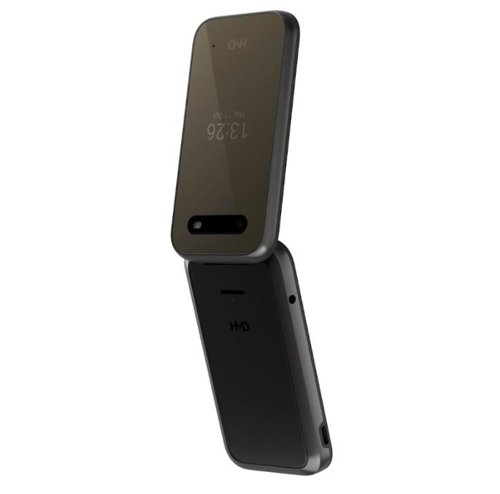 HMD 2660 Flip 2.8 Inch Dual SIM 64MB RAM 128 MB Storage Cosy Black Mobile Phone