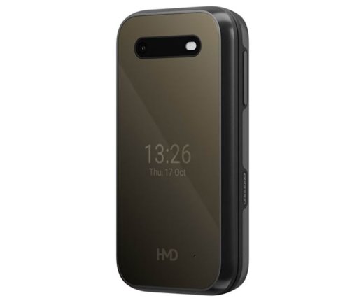 HMD 2660 Flip 2.8 Inch Dual SIM 64MB RAM 128 MB Storage Cosy Black Mobile Phone