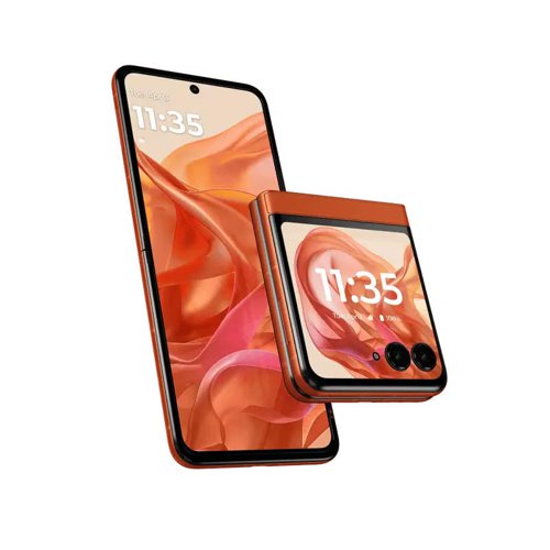 Motorola Razr50 6.9 Inch 5G MediaTek Dimensity 7300X 8GB RAM 256GB Storage Android 14 Spritz Orange Mobile Phone