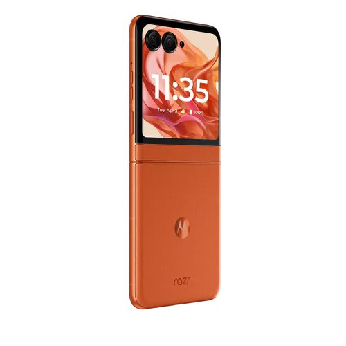 Motorola Razr50 6.9 Inch 5G MediaTek Dimensity 7300X 8GB RAM 256GB Storage Android 14 Spritz Orange Mobile Phone