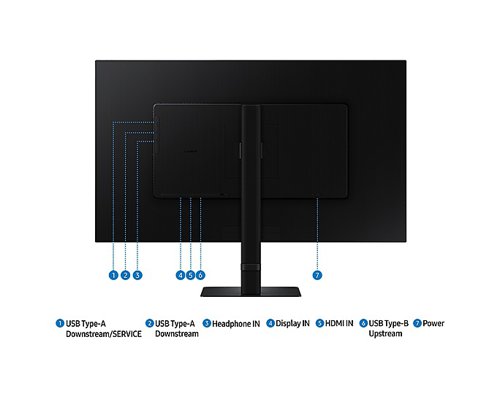 Samsung ViewFinity S8 32 Inch 3840 x 2160 Pixels 4K Ultra HD HDMI DisplayPort USB Hub Monitor
