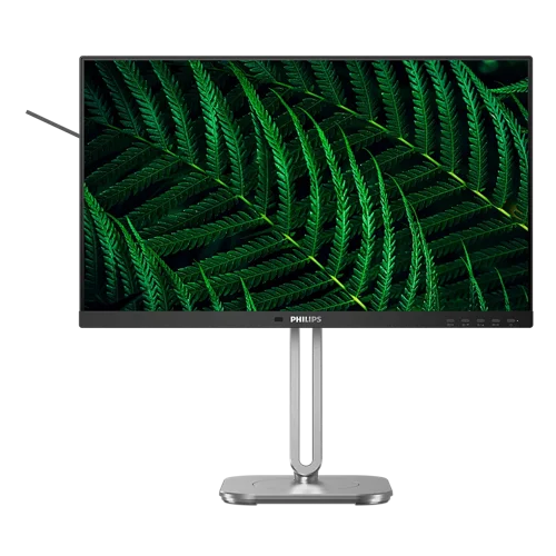 Philips 5000 Series 23.8 Inch 1920 x 1080 Pixels Full HD IPS Panel HDMI DisplayPort VGA Business Monitor