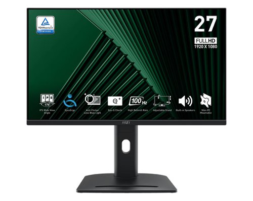 MSI Pro MP275PG 27 Inch 1920 x 1080 Pixels Full HD IPS Panel HDMI DisplayPort VGA Professional Business Monitor