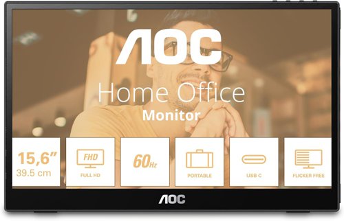 AOC T3 15.6 Inch 1920 x 1080 Pixels IPS Panel Portable USB-C Monitor