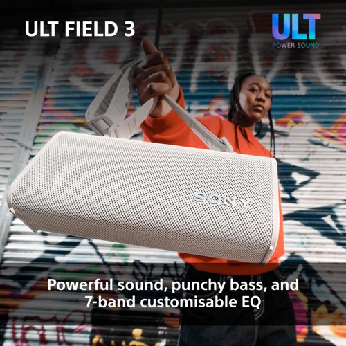 Sony ULT FIELD 3 Portable White Bluetooth Speaker