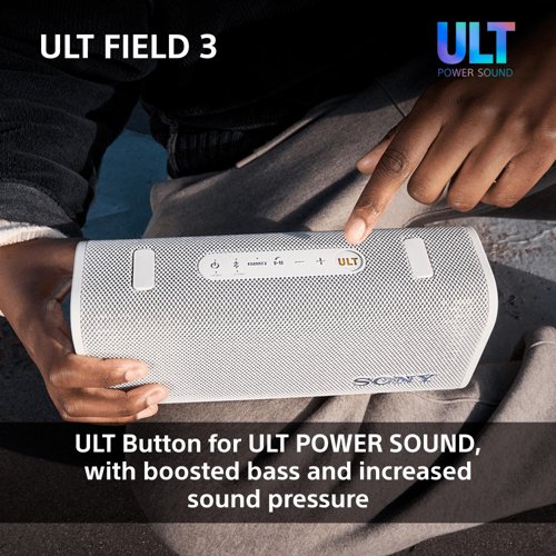 Sony ULT FIELD 3 Portable White Bluetooth Speaker
